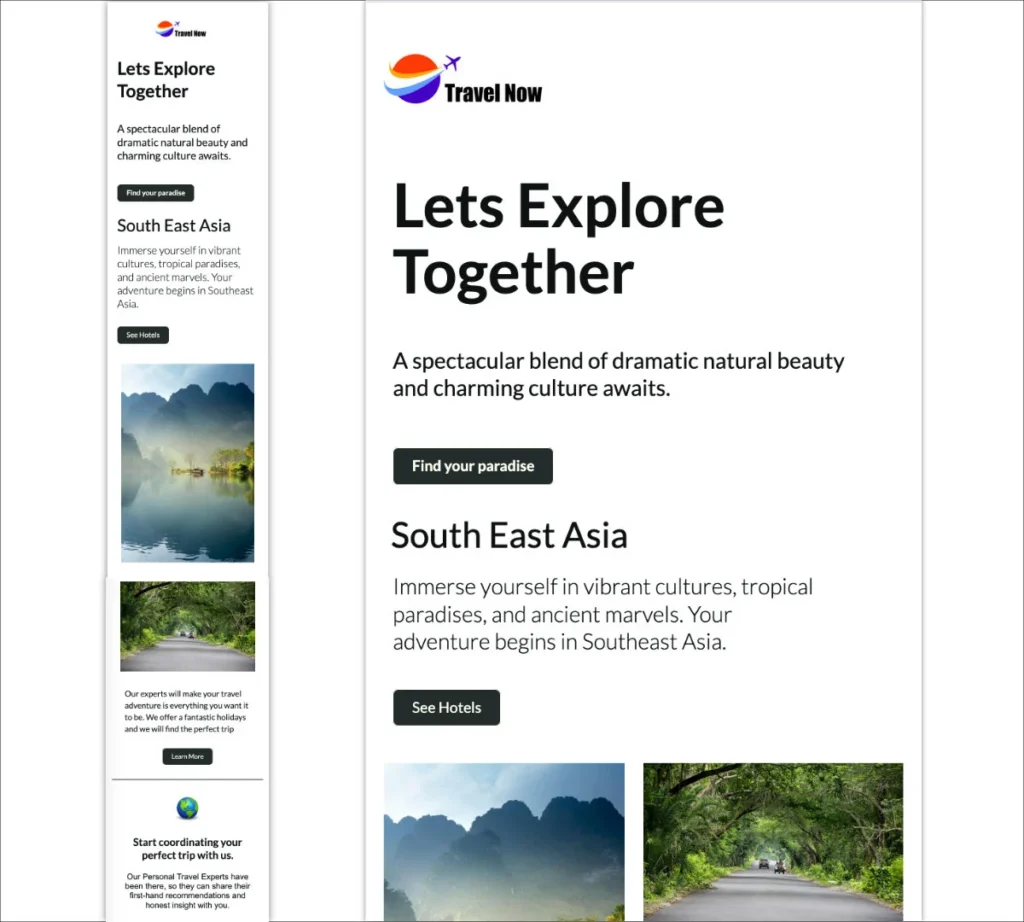 Travel HTML Email Template